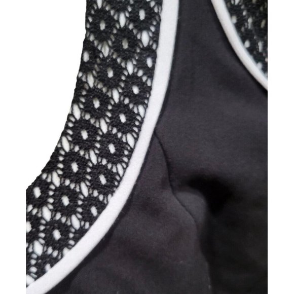 CATHERINES Black White Lined shift Sleeveless Zipper Dress Womens Size 20W - Picture 5 of 6